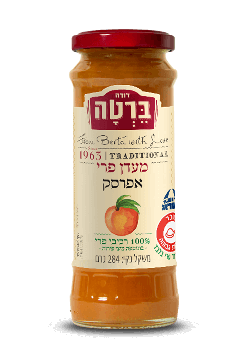 מעדן פרי אפרסק ללא תוספת סוכר