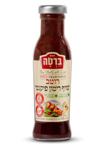 רוטב שזיף רימון פיקנטי לבישול בבקבוק