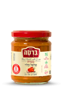 ממרח פלפל קלוי 190 ג'